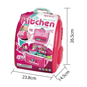 ست اسباب بازی آشپزخانه کوله پشتی kitchen Set 2 in 1_اسباب بازی